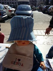 cappello baby reversibile
