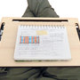 Stripes, scrivania geek 3 in 1: notebook cooler air desk airdesk, organizer-stand per tablet o smartphone e supporto per letto o divano