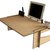 Crodesk, scrivania in legno geek da letto o divano organizer con display stand per smartphone e docking station per tablet