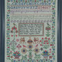 Ann Ward 1847 - Schema Punto Croce Riproduzione Sampler Antico