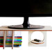 Skon, stand in legno per monitor con organizer per scrivania 