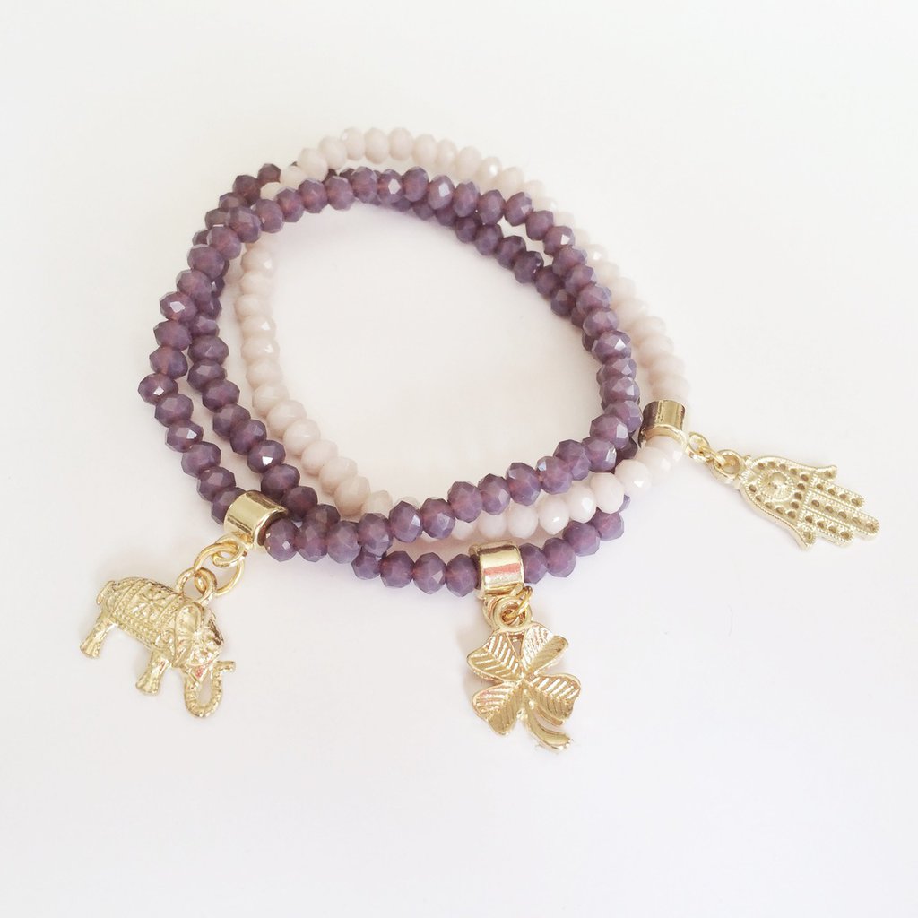 Bracciale Guarigione In Ametista Con Elefante: Portafortuna E Regalo Ispiratore Per Donne - 3