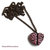 Collana in bronzo con cervello a cuore creato a mano steampunk vintage
