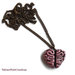Collana in bronzo con cervello a cuore creato a mano steampunk vintage