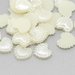 20 cuoricini in acrilico  10 mm bianco da incollare
