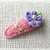 Ferma capelli,viola e rosa,Molletta per capelli in pannolenci, Hair clip, fiore, Bambini,