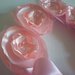 COCCARDA FIOCCO NASCITA ROSA con fiori bambina bimba FEMMINA nastro rosa fatto a mano