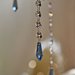 128 Lampadario Blue Sapphire 6 luci in vetro di murano  e cristalli Swarovski