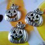 5 CHARMS ZUCCA IN  ARGENTO TIBETANO