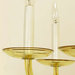 Tazzina in vetro soffiato colore champagne, ricambio per lampadari