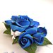 Spilla "Rose Blu" fatta a mano