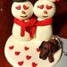 Cake Topper Matrimonio con omini di neve (SOLO SU RICHIESTA)