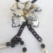 Collana "blackflower" collection love sospeso trasparente 