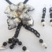 Collana "blackflower" collection love sospeso trasparente 