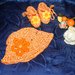  Scarpette e cappellino neonato bimba uncinetto COTONE arancio                  