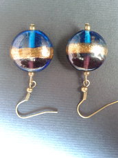 Orecchini di bigiotteria Perline Perle Grandi a Cerchio Donna stock rivendita Argento tibetano Legno artigianali Prezzi al paio