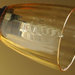 Tazzina in vetro soffiato di murano colore ambra, ricambio per lampadari