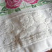 Asciugamani in spugna beige ricamato a punto croce "Rose"