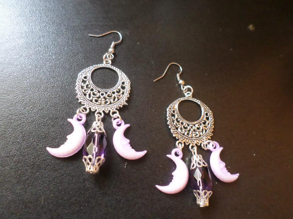 Orecchini A Goccia In Argento 925 Con Pietra Di Luna Sintetica - POPLYKE Filigrana Anallergici