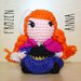 Pupazzetti amigurumi uncinetto "Frozen" Anna ed Elsa