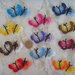 12 farfalline ad uncinetto vari colori