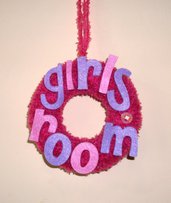 Ghirlanda Decorativa Fuoriporta per Cameretta Bimbe - Pink Girls Room^^