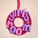 Ghirlanda Decorativa Fuoriporta per Cameretta Bimbe - Pink Girls Room^^