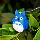 Collana lunga "Totoro" color blu