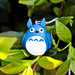 Collana lunga "Totoro" color blu