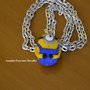 Collana Minion in fimo - realizzato a mano- I love Minion