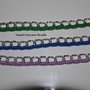 bracciale uncinetto su catena - tanti colori disponibili