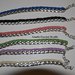 bracciali catena rivestita all'uncinetto - diversi colori disponibili