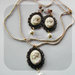 CAMEO LADY earrings+necklace