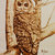 Allocco - quadro cm 25x30 - pirografia su legno
