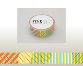 Washi Tape - Stripe-checked Red