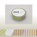 Washi Tape - Stripe-checked Green