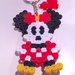 Portachiavi bimbi con Minni in hama beads