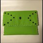 Pochette in ecopelle verde mela