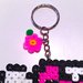 Portachiavi bimba con Hello Kitty in hama beads