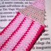 Segnalibro matita rosa fatto a mano all'uncinetto per amanti dei libri o per la scuola