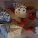 Set 5 scatoline origami porta confetti, bijoux, per feste ed eventi