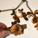 Set (collana, braccialetto, orecchini)  kanzashi fatta a mano