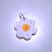 Lotto ciondoli decorativi charms con fiorellini in hama beads