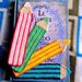 Segnalibro matita bluette fatta a mano all'uncinetto per amanti dei libri o per la scuola
