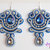 Orecchini soutache blu oceano