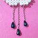 Collana "Nuvola e pioggia" con hama beads e perline fatta a mano