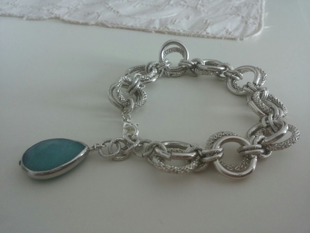 Happiness Boutique Bracciale Circle In Oro Rosa, Acciaio Inossidabile, Con Pendente, Gioiello Impermeabile