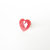 Anello MARSALA stile boho chic. Anello cuore rosso vintage in resina e argento 925