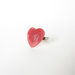 Anello MARSALA stile boho chic. Anello cuore rosso vintage in resina e argento 925