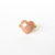 Anello piccolo cuore rosa cipria in resina. Piccolo e romantico anello boho a cuore